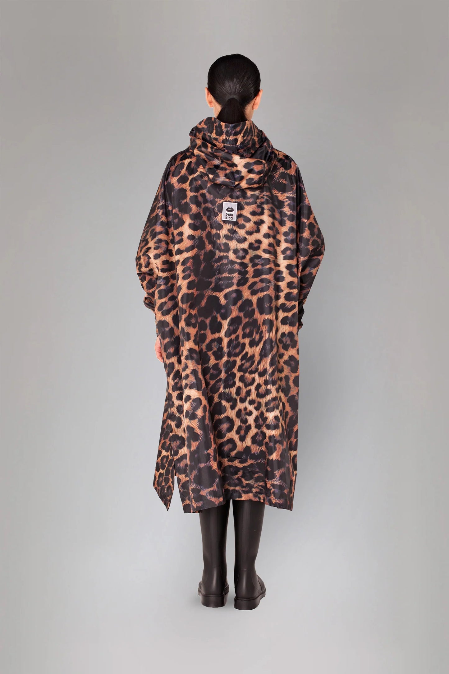 Dark Leopard regenponcho